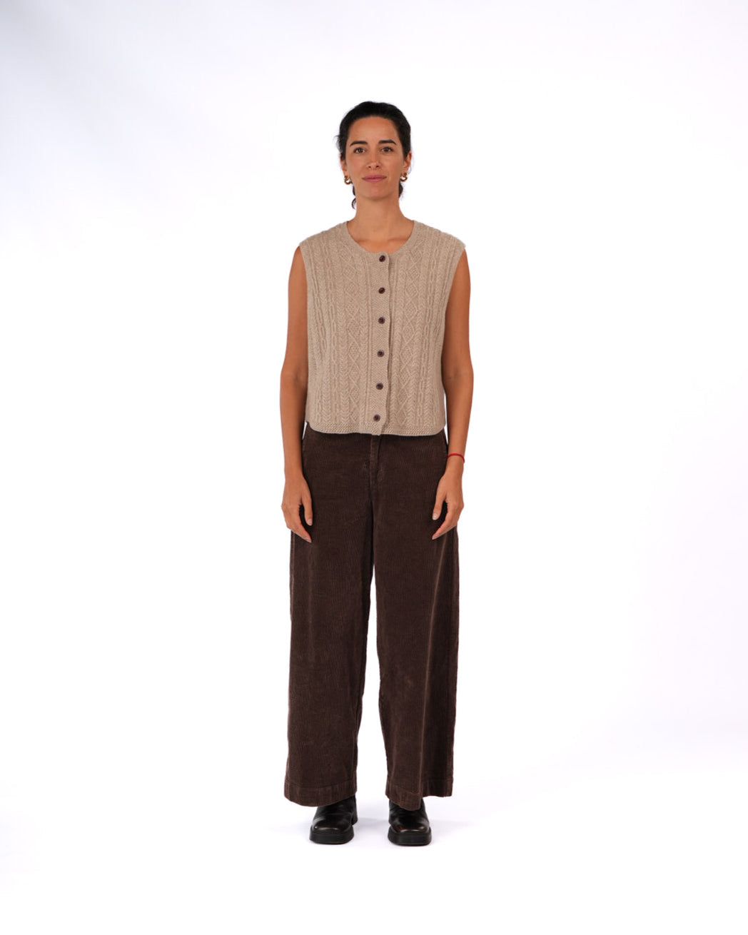  Luella Cable Knit Pure Lambswool Vest Montaigne - Stay Wild Collective  