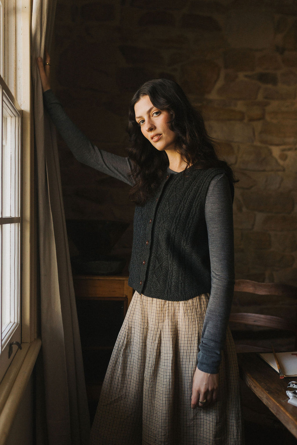  Luella Cable Knit Pure Lambswool Vest Montaigne - Stay Wild Collective  