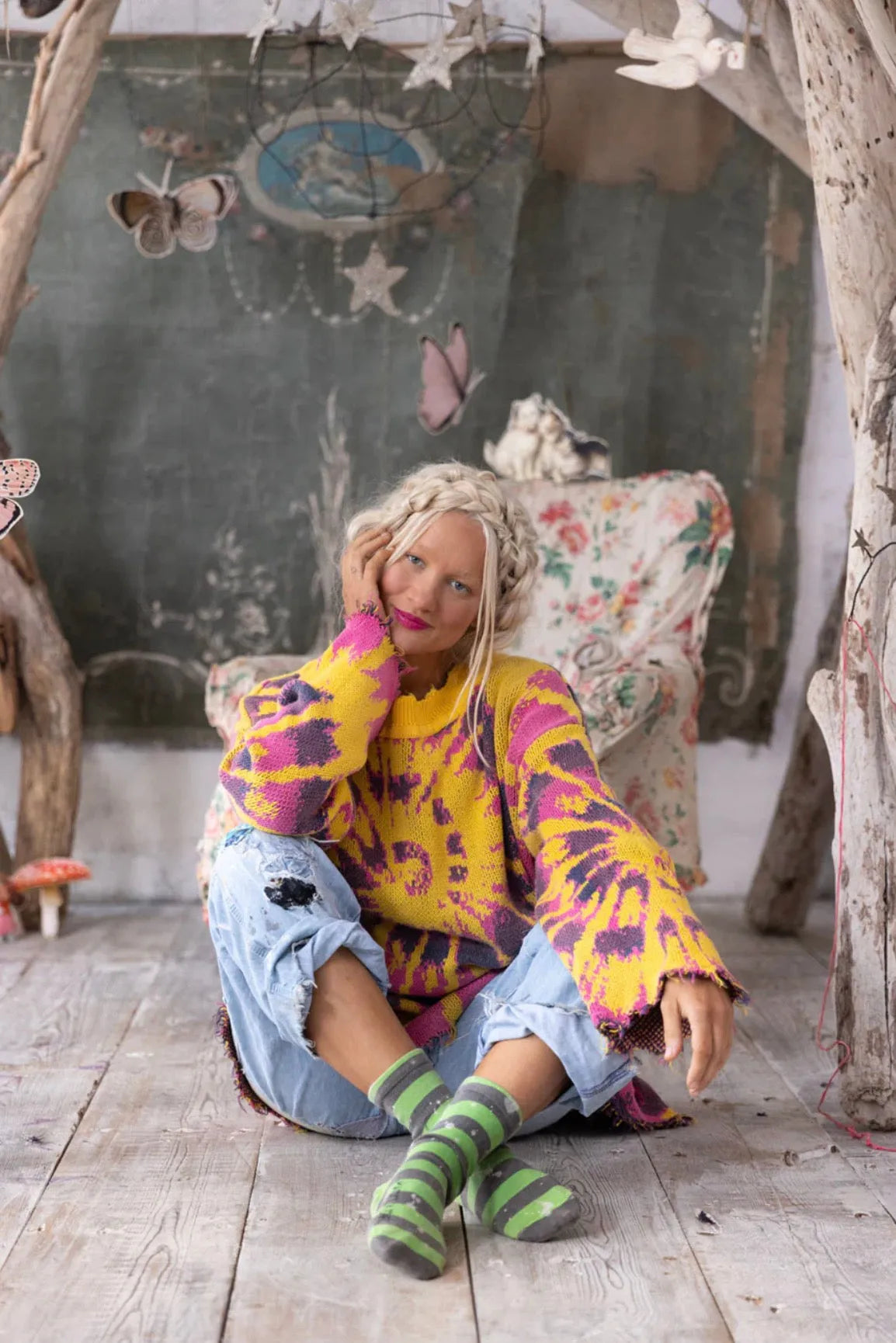  MAGNOLIA PEARL KALEIDOSCOPE SWEATER - TOP 2154 - Stay Wild Collective  Sweaters & Jumpers