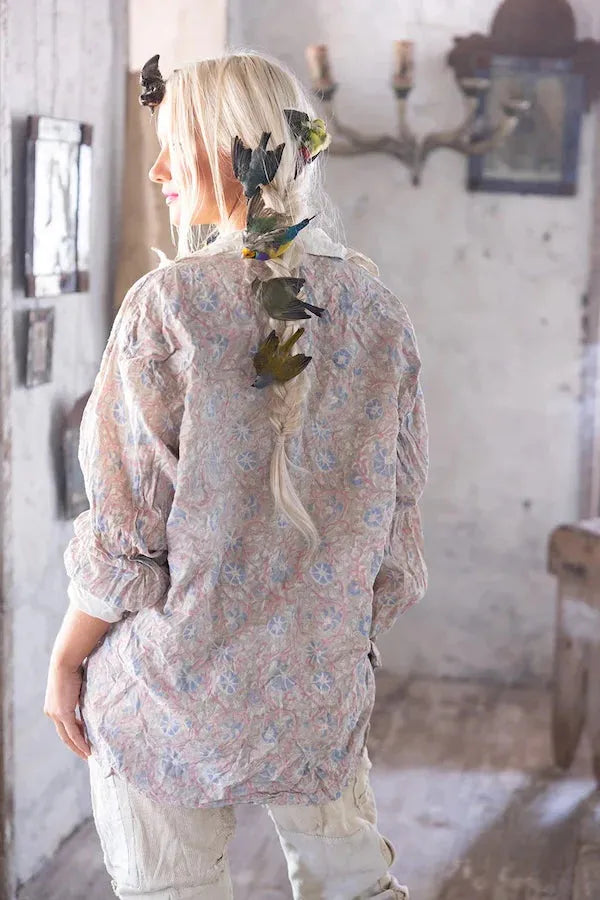 MAGNOLIA PEARL
BOYFRIEND SHIRT ACCENT COLLAR - TOP 943 - Stay Wild Collective  