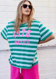 MEXICO 1976 STRIPE TEE - GREEN STRIPE  hammil and co - Stay Wild Collective  
