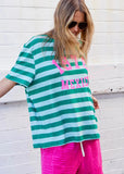 MEXICO 1976 STRIPE TEE - GREEN STRIPE  hammil and co - Stay Wild Collective  