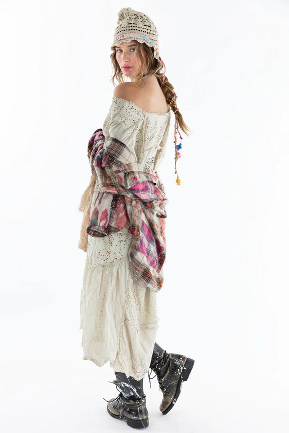 Magnolia Pearl DRESS 938-MOON-OS Eyelet Patchwork Helenia Dress - Stay Wild Collective  Dress