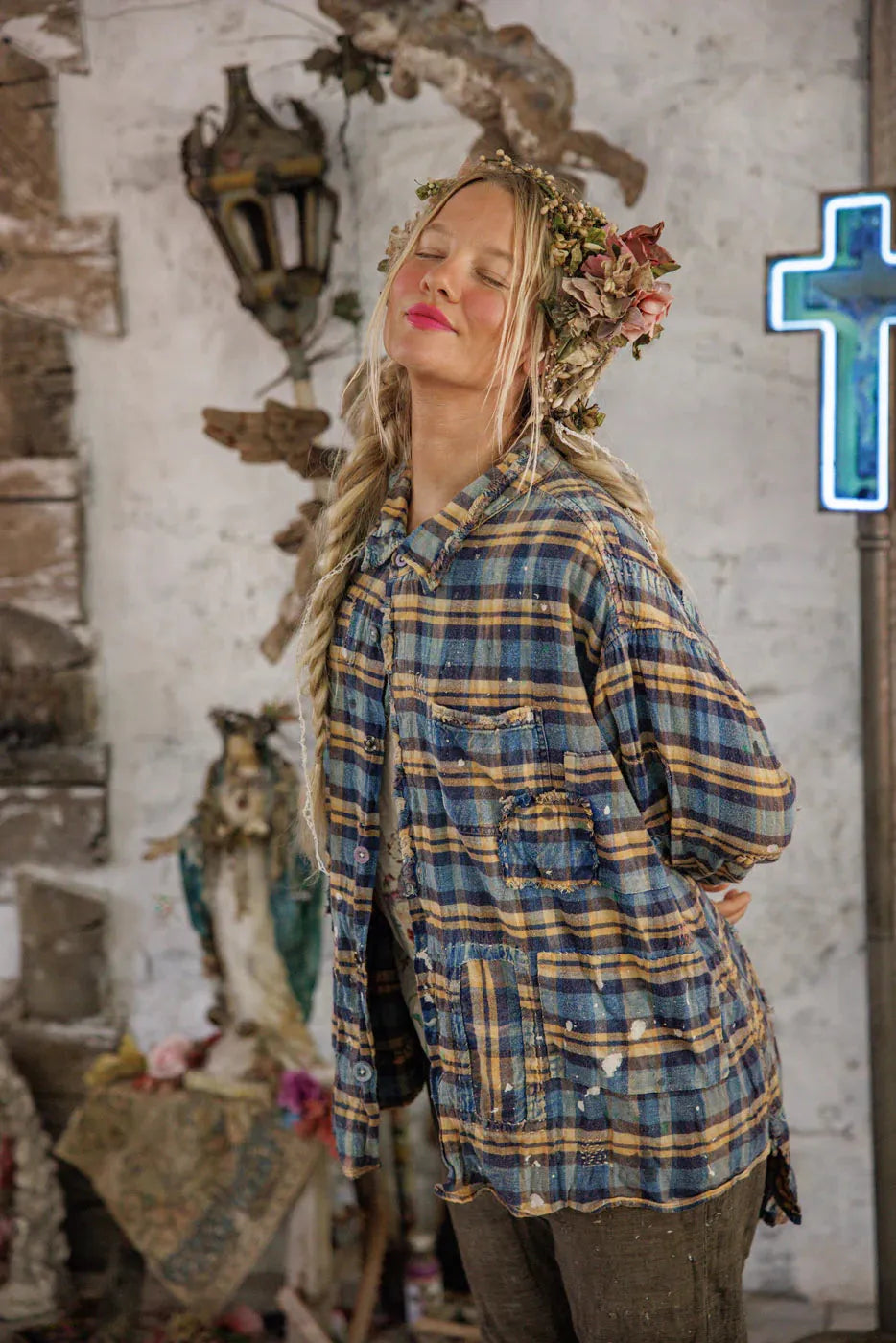 Magnolia Pearl Adison Workshirt TOP 1391-TCKER-OS - Stay Wild Collective  Shirts & Tops