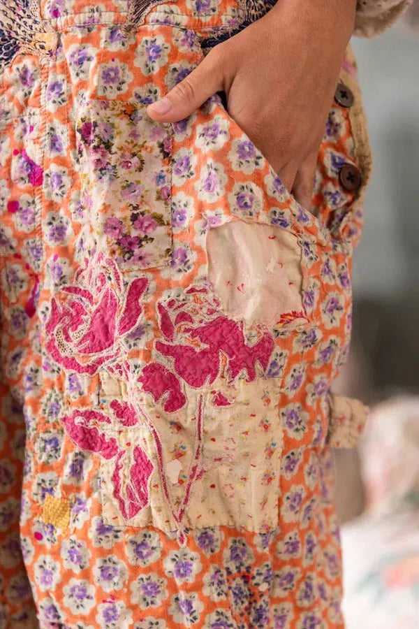 Magnolia Pearl Appliqué Love Overalls 148 Celine - Stay Wild Collective  Overalls