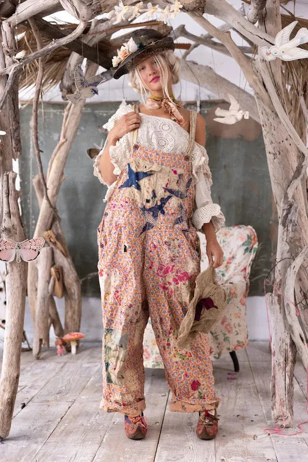 Magnolia Pearl Appliqué Love Overalls 148 Celine - Stay Wild Collective  Overalls