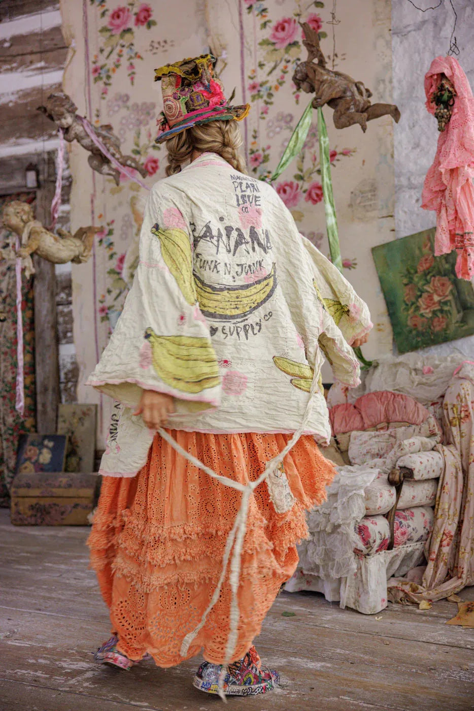 Magnolia Pearl Banana Funk N' Junk Kimono 1322 - Stay Wild Collective  Kimono