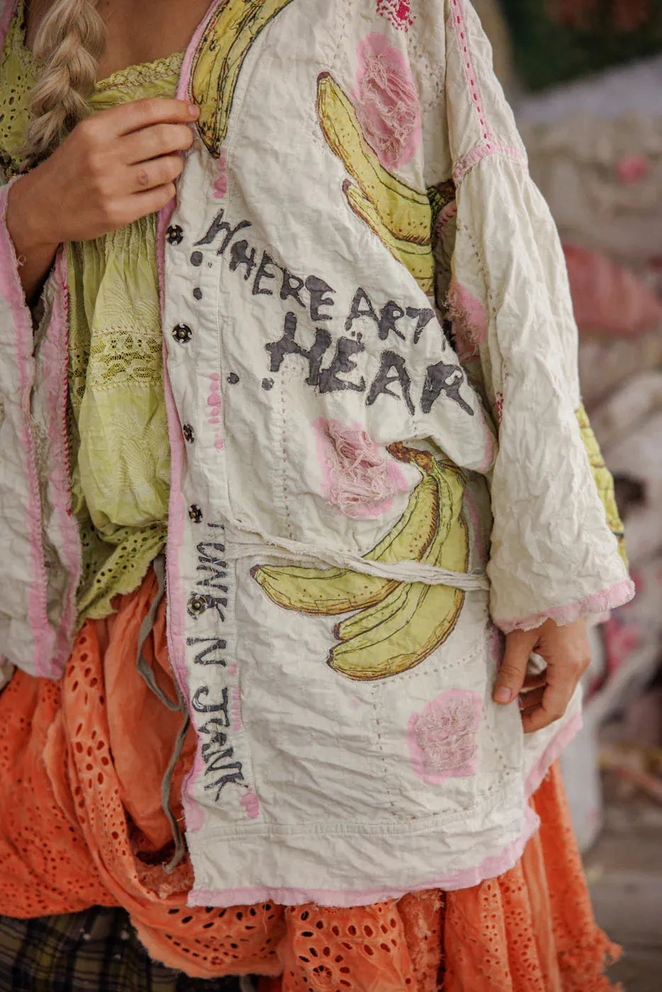 Magnolia Pearl Banana Funk N' Junk Kimono 1322 - Stay Wild Collective  Kimono