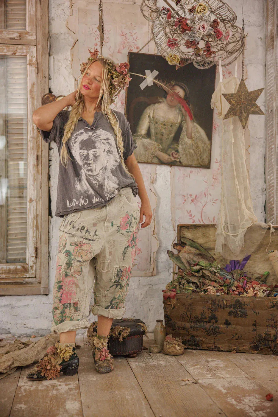 Magnolia Pearl Beethoven Portrait Julien Henley TOP 2539-OZZY-OS - Stay Wild Collective  t shirt