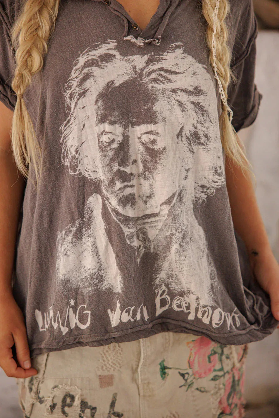 Magnolia Pearl Beethoven Portrait Julien Henley TOP 2539-OZZY-OS - Stay Wild Collective  t shirt