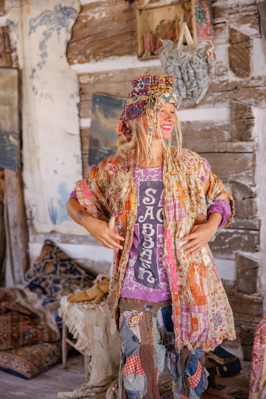 Magnolia Pearl Black Sabbath Trust Hippie Kimono JACKET 1211-MMPHS-OS - Stay Wild Collective  Kimono