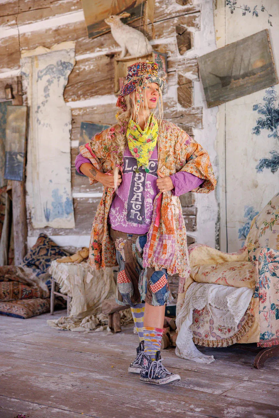 Magnolia Pearl Black Sabbath Trust Hippie Kimono JACKET 1211-MMPHS-OS - Stay Wild Collective  Kimono