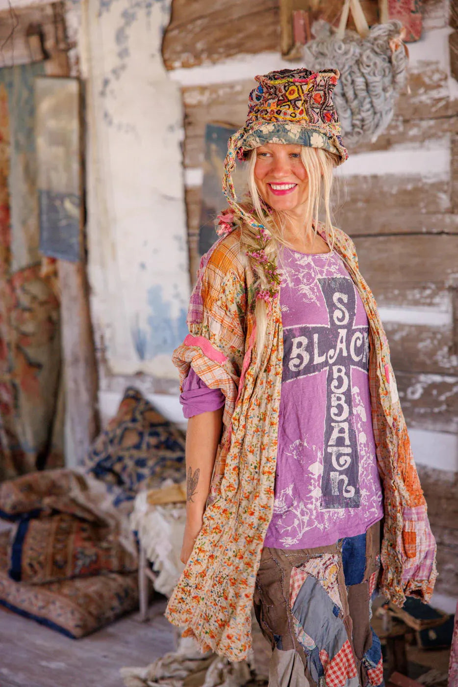 Magnolia Pearl Black Sabbath Trust Hippie Kimono JACKET 1211-MMPHS-OS - Stay Wild Collective  Kimono