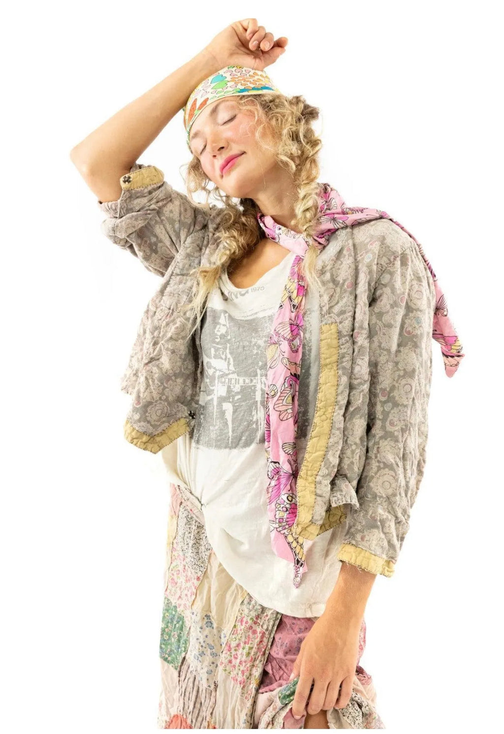 Magnolia Pearl Blockprint Sirsi Jacket 604 Gumdrop - Stay Wild Collective  