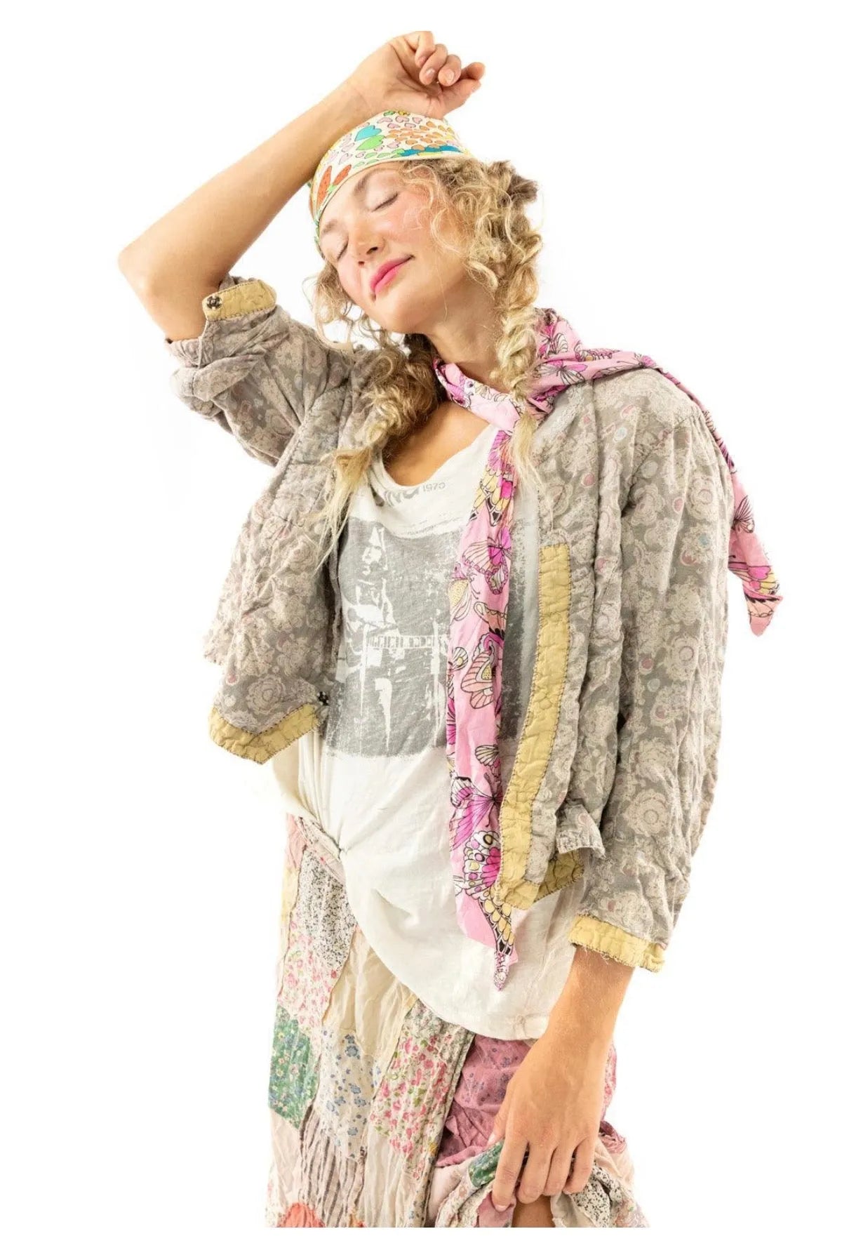 Magnolia Pearl Blockprint Sirsi Jacket 604 Gumdrop - Stay Wild Collective  