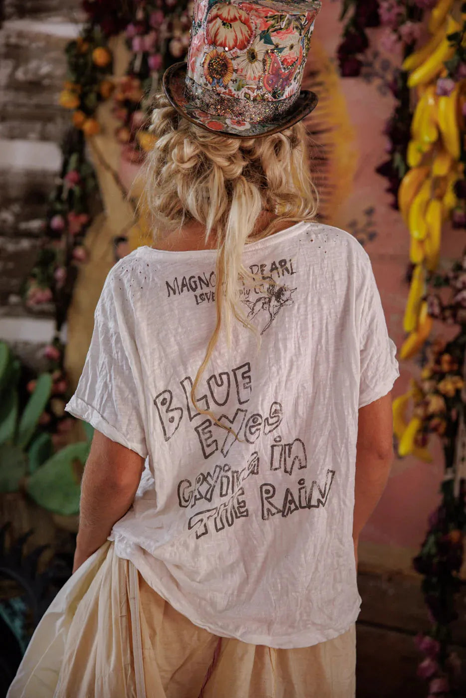 Magnolia Pearl Blue Eyes Willie Nelson Tee TOP 2846-TRUE-OS - Stay Wild Collective  Top