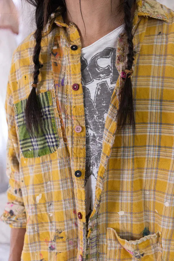 Magnolia Pearl Boyfriend Workshirt Top 1563 - Stay Wild Collective  Shirts & Tops