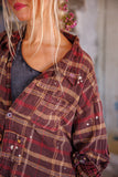 Magnolia Pearl Check Adison Workshirt TOP 1391-STMBL-OS - Stay Wild Collective  Magnolia pearl