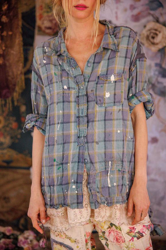 Magnolia Pearl Check Adison Workshirt TOP 1391-WAVE-OS - Stay Wild Collective  Magnolia pearl