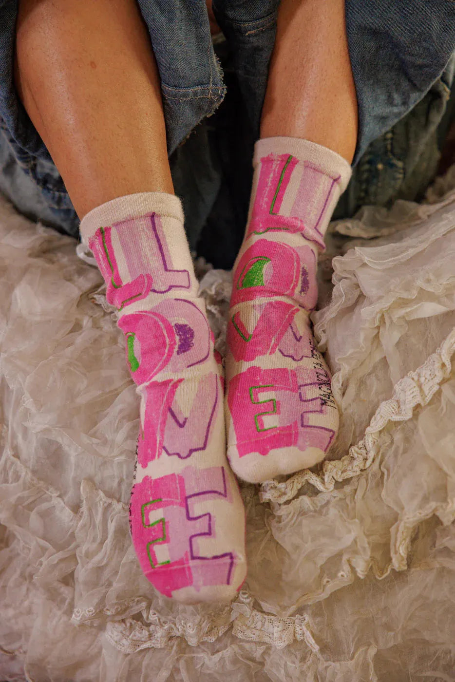 Magnolia Pearl Circus Love MP Socks 179-LLCWT-OS - Stay Wild Collective  Socks