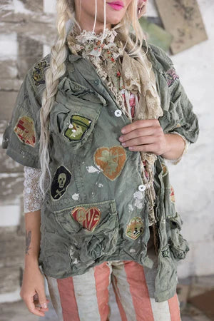 MAGNOLIA PEARL JHORN POCKET LAYERING JACKET 1051 PEACE - Stay Wild Collective  Coats & Jackets