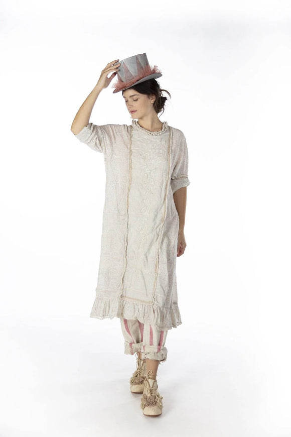 DRESS 674-RANI-OSEuropean Cotton and Cotton Silk Queen Nellie Dress with Embroidery, - Stay Wild Collective  Dress