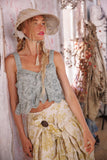 Magnolia Pearl Olive Eyelet Ruffle Cami TANK 402-DVASH-OS - Stay Wild Collective  Dresses