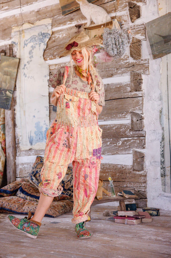 Magnolia Pearl European Cotton Sunfaded Love Overalls in Sunrise Daisy Overalls 161
