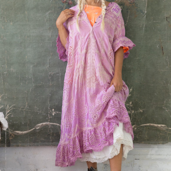Magnolia Pearl Eyelet Anna Grace Dress in Purple Boba Dress 975