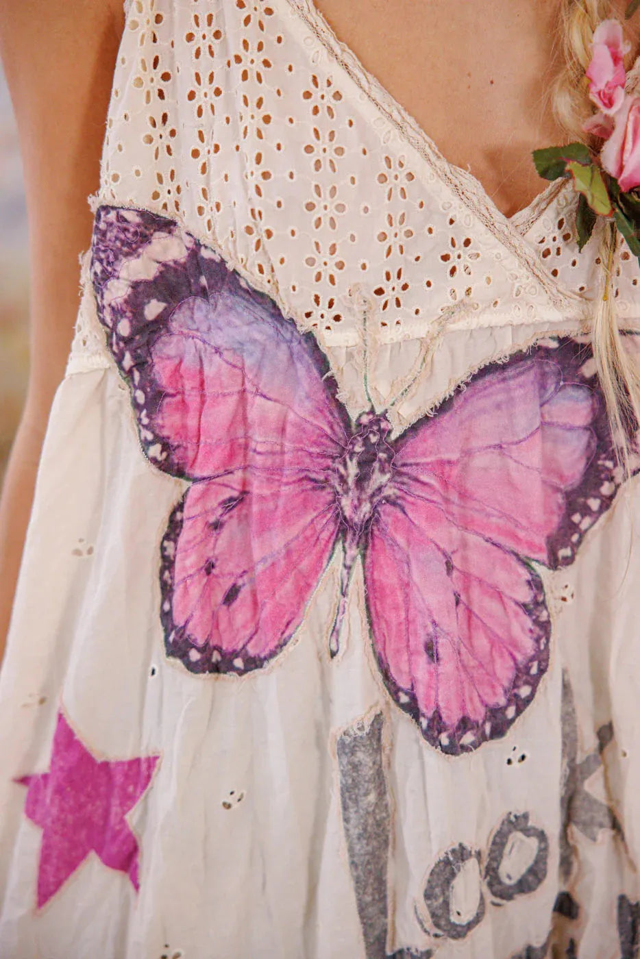 Magnolia Pearl Eyelet Avril Tank Dress 1218-MOON-OS - Stay Wild Collective  Dress