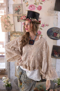 Magnolia Pearl Eyelet Dea Blouse TOP 2212-SWAN-OS - Stay Wild Collective  Shirts & Tops