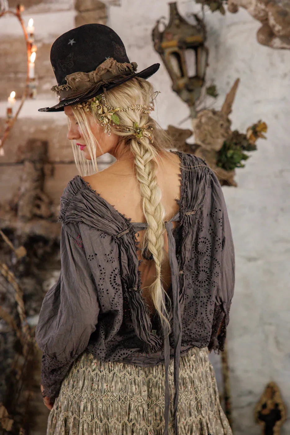 Magnolia Pearl Eyelet Nonnie Belle Blouse TOP 2239-OZZY-OS - Stay Wild Collective  Shirts & Tops