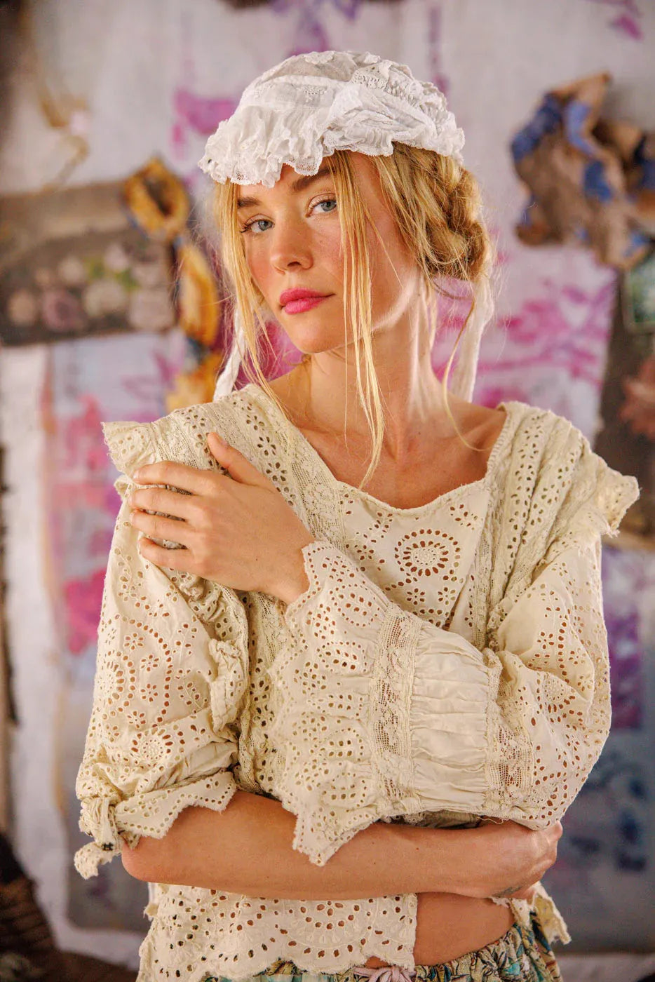 Magnolia Pearl Eyelet Rosario Blouse TOP 2159-MOON-OS - Stay Wild Collective  Shirts & Tops