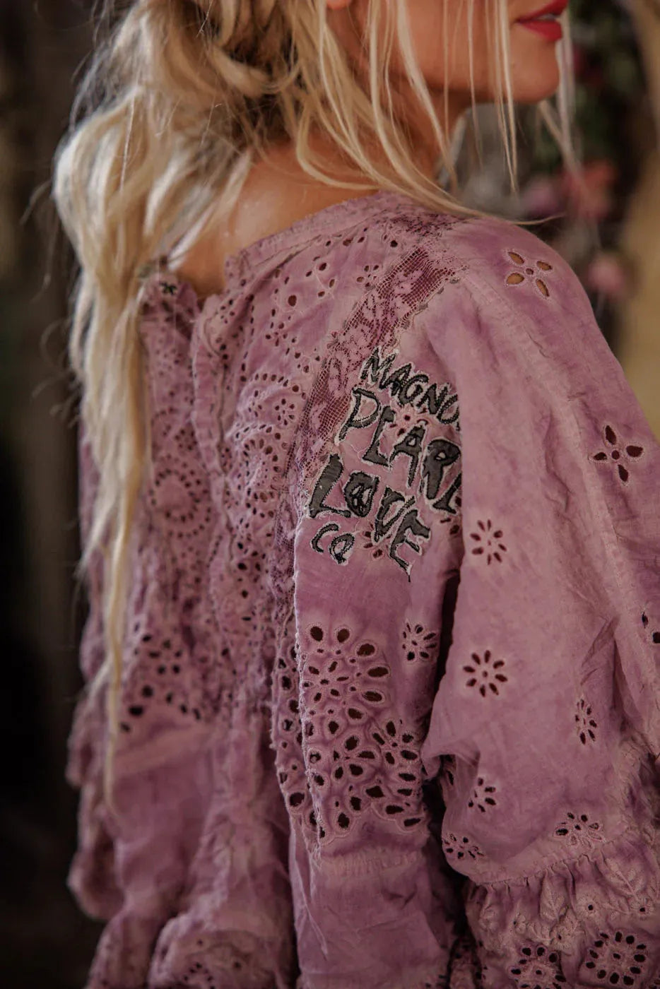 Magnolia Pearl Eyelet Rosemary Blouse TOP 2215-PPBOB-OS - Stay Wild Collective  Shirts & Tops