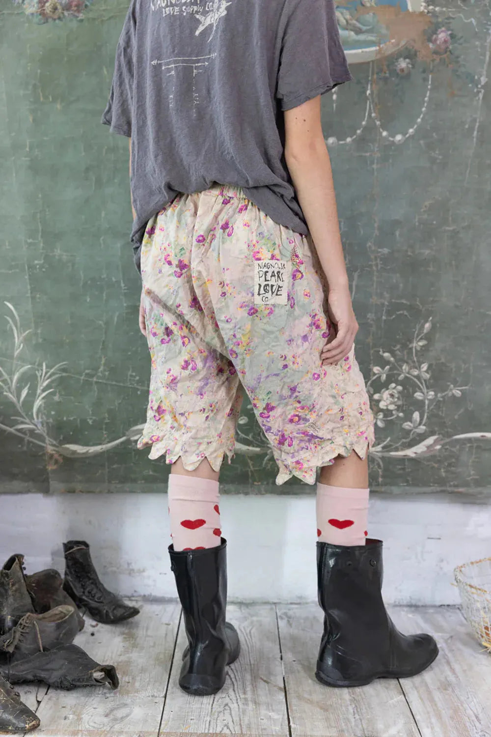 Magnolia Pearl Floral Khloe Boxers Shorts 043 Pressed Flowers - Stay Wild Collective  Shorts
