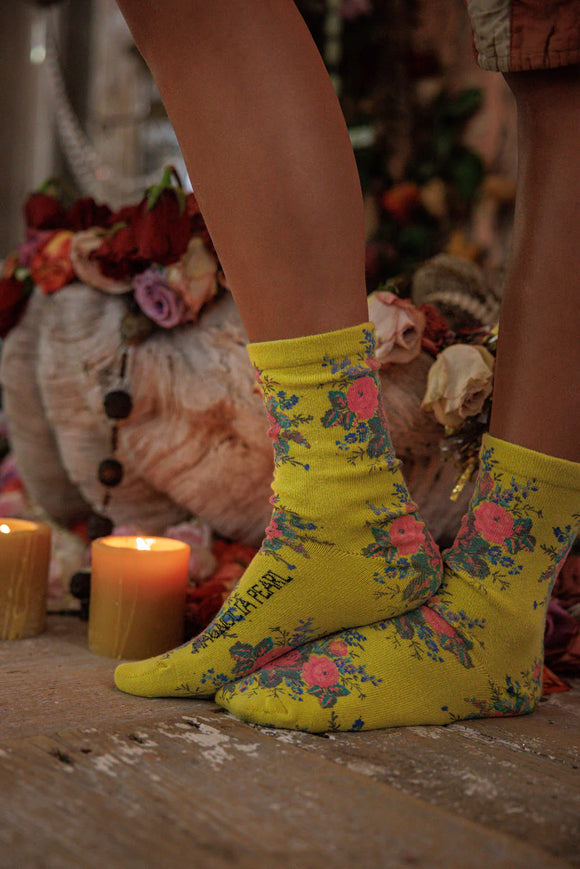 Magnolia Pearl Floral MP Socks  141-CRTSY-OS - Stay Wild Collective  Socks