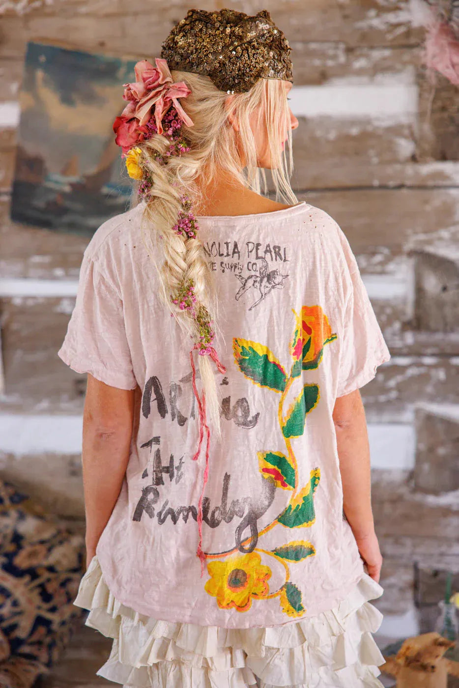 Magnolia Pearl Frida Art Is The Remedy Tee TOP 2310-LYCBS-OS - Stay Wild Collective  t shirt