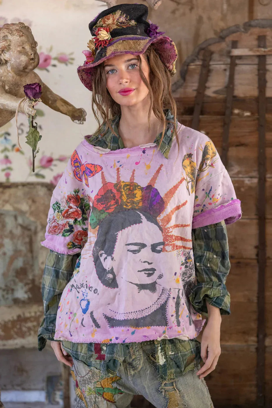 Magnolia Pearl Frida del Sol Vetiver Sweatshirt 