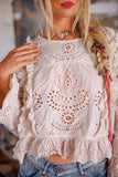Magnolia Pearl Hermione Eyelet Blouse TOP 2194-MOON-OS - Stay Wild Collective  Shirts & Tops