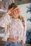 Magnolia Pearl Hermione Eyelet Blouse TOP 2194-MOON-OS - Stay Wild Collective  Shirts & Tops