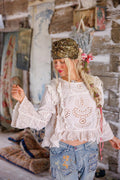 Magnolia Pearl Hermione Eyelet Blouse TOP 2194-MOON-OS - Stay Wild Collective  Shirts & Tops