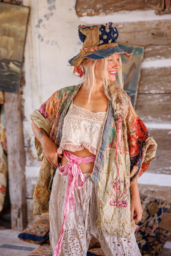 Magnolia Pearl Piecewise Crop Dashi Kimono JACKET 1234-WNDRL-OS - Stay Wild Collective  Kimono