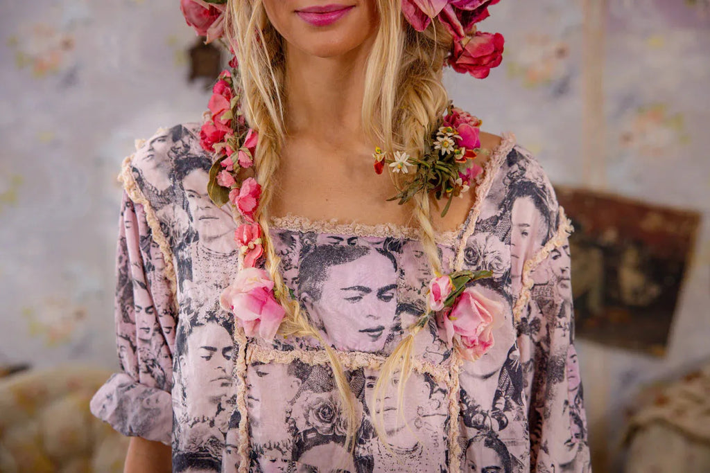 Magnolia Pearl Mural Frida Helenia Dress 1337-SELFP-OS - Stay Wild Collective  Dress