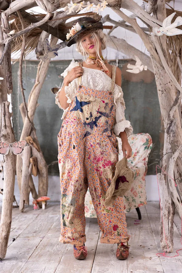 Magnolia Pearl Appliqué Love Overalls 148 Celine - Stay Wild Collective  Overalls
