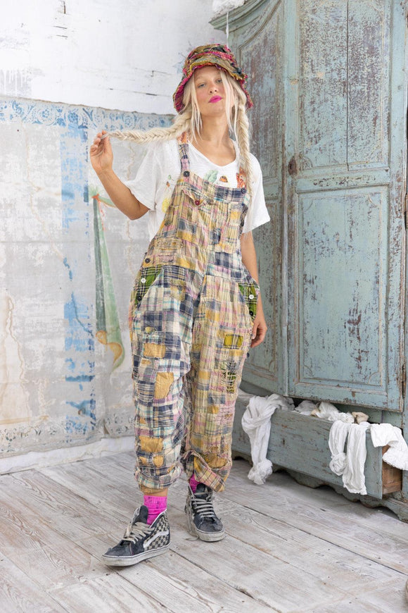 Magnolia Pearl Patchwork Love Overalls 073-MADTR-OS - Stay Wild Collective  Overalls