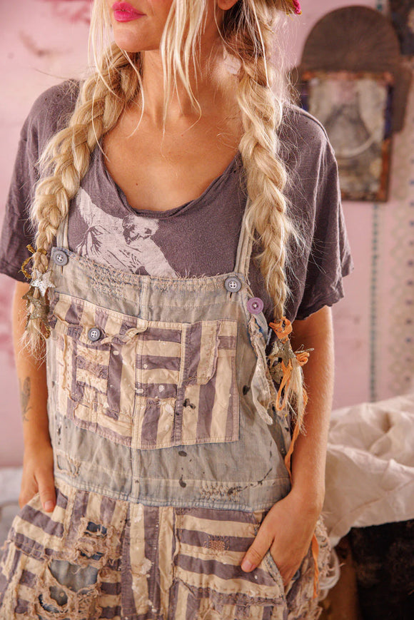 Magnolia Pearl Patchwork Frankie Overalls 162 - Stay Wild Collective  Overalls
