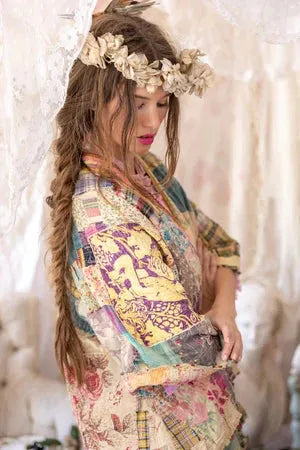 Magnolia Pearl Patchwork Dekker Kimono - Jacket 1152 - Stay Wild Collective  Jacket