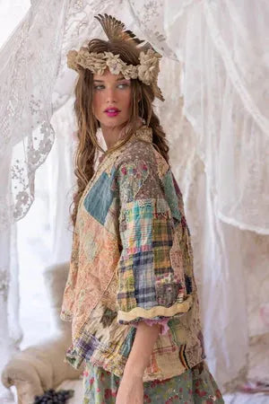 Magnolia Pearl Patchwork Dekker Kimono - Jacket 1152 - Stay Wild Collective  Jacket