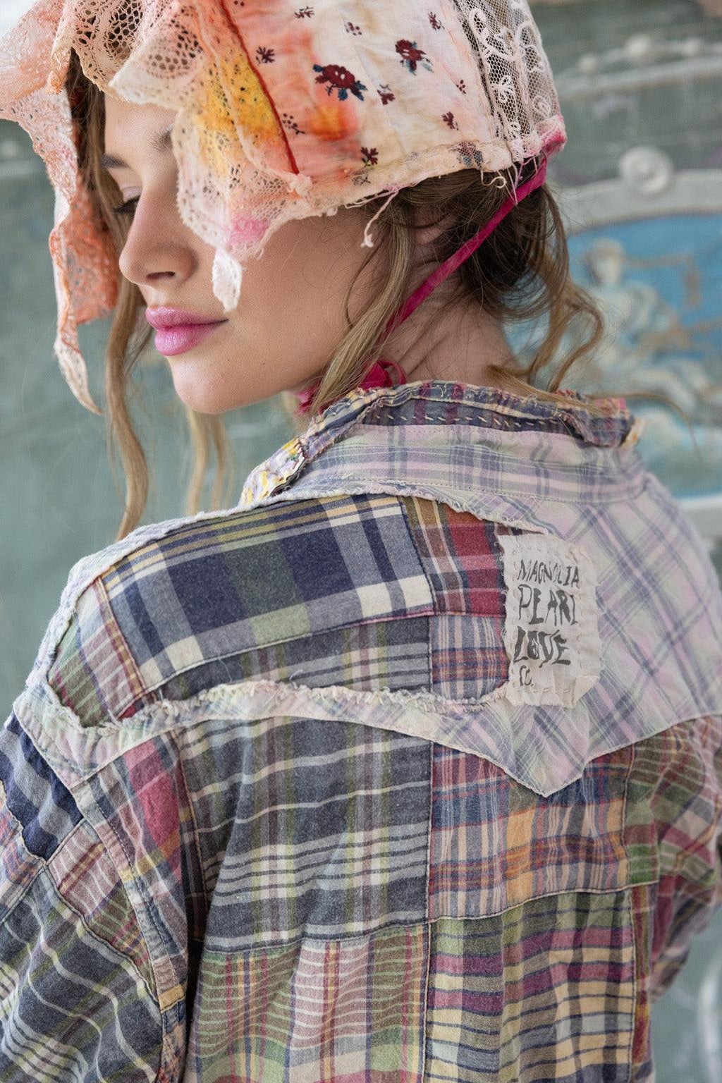  Magnolia Pearl Patchwork Kelly Western Shirt Top 1508 Madras Rainbow - Stay Wild Collective  