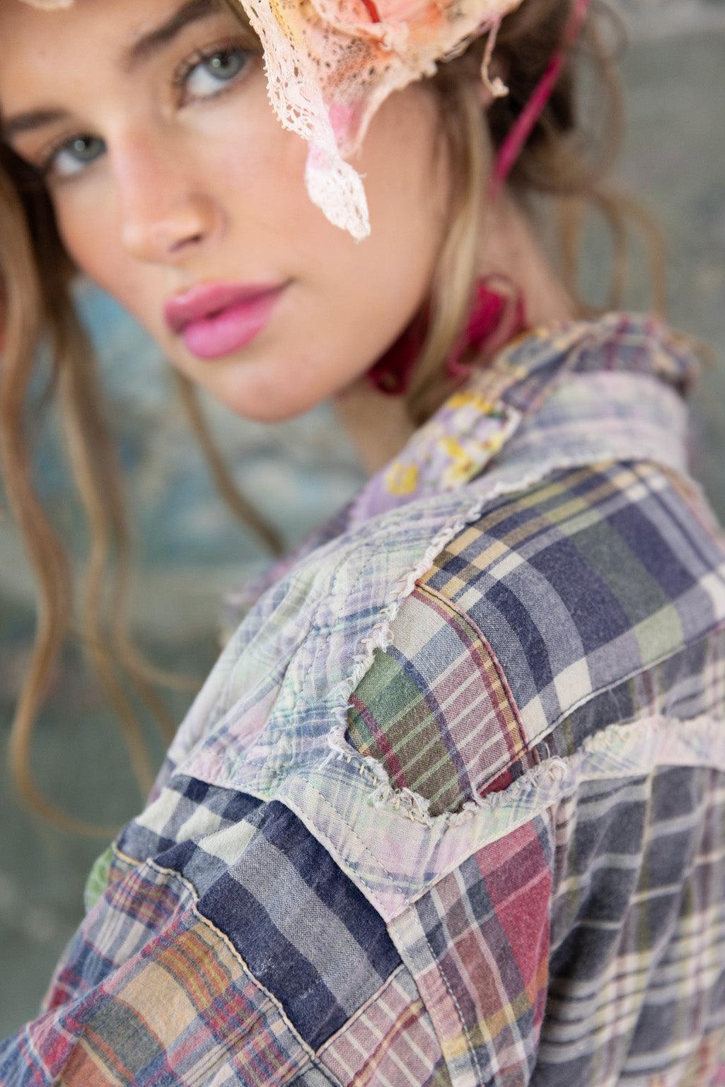  Magnolia Pearl Patchwork Kelly Western Shirt Top 1508 Madras Rainbow - Stay Wild Collective  